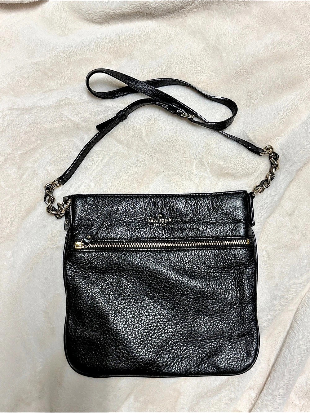 Kate Spade Black Leather Crossbody Bag